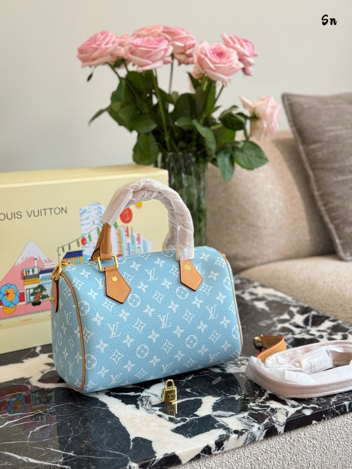 【今日特価】Louis Vuitton x Pharrell Williams Speedy 25 （ルイヴィトン × ファレル・ウィリアムズ スピーディ 25 イエロー）-WTO輸入