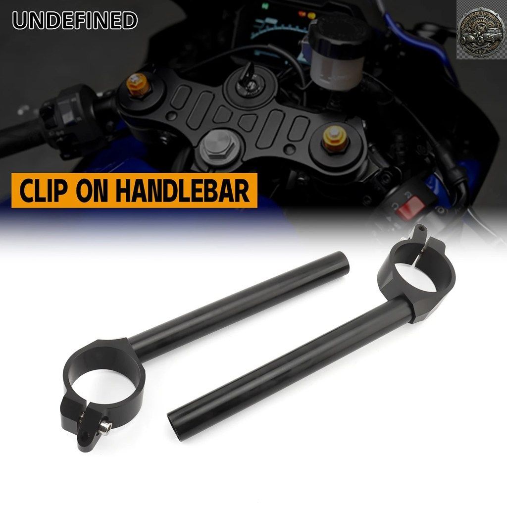 オートバイ用 50mm クリップオンハンドルバー ハンドルバー ヤマハ YZF 600 R6 YZFR6 2006-2016 2007 2008 2009 シルバー