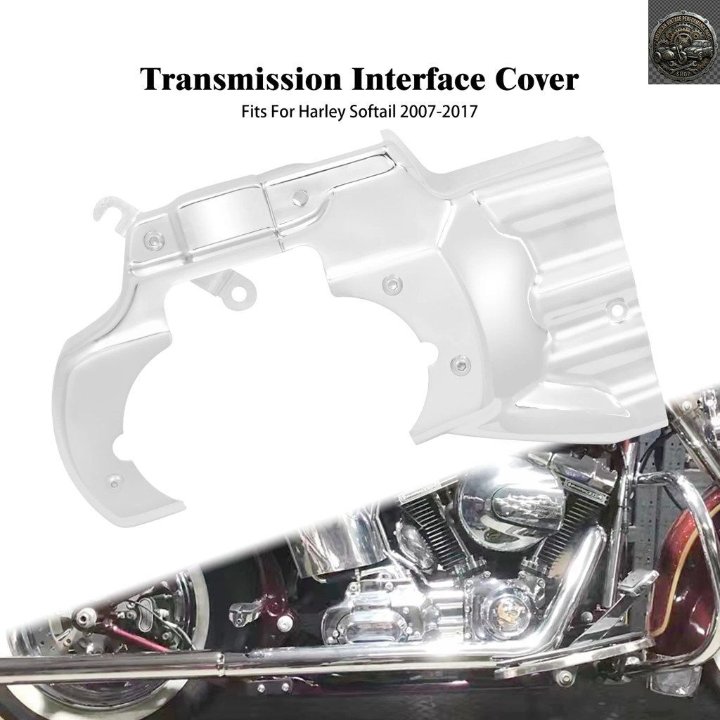 オートバイ エンジン トランスミッション インターフェース カバー ハーレー ソフテイル デラックス ファットボーイ 2007-17 ヘリテージ ス
