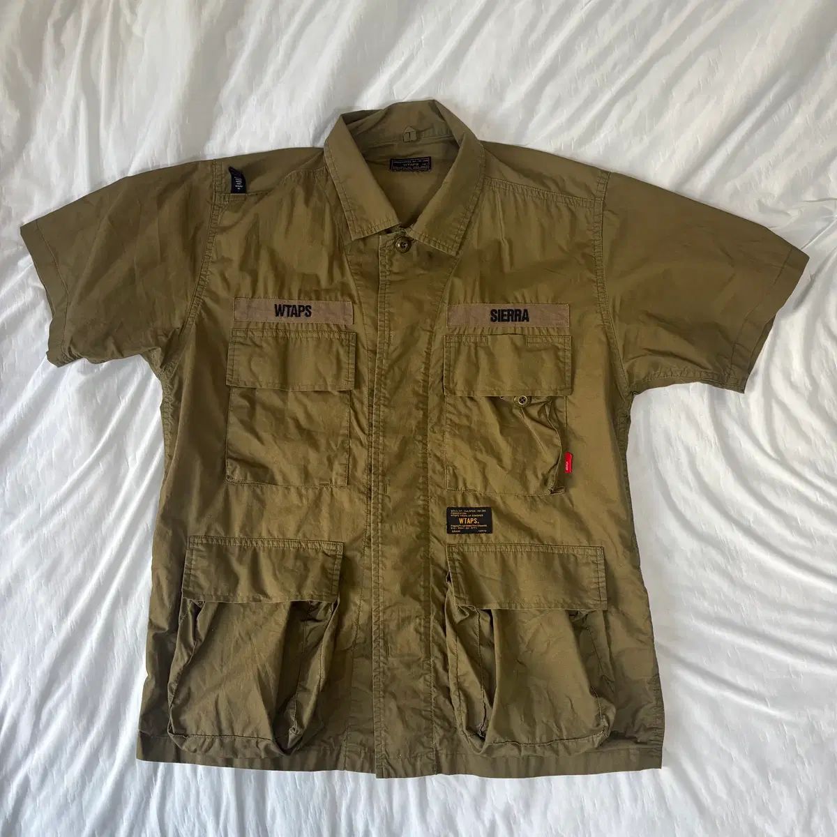 M WTAPS ダブルタップス ミリタリー シャンブレー 半袖シャツ