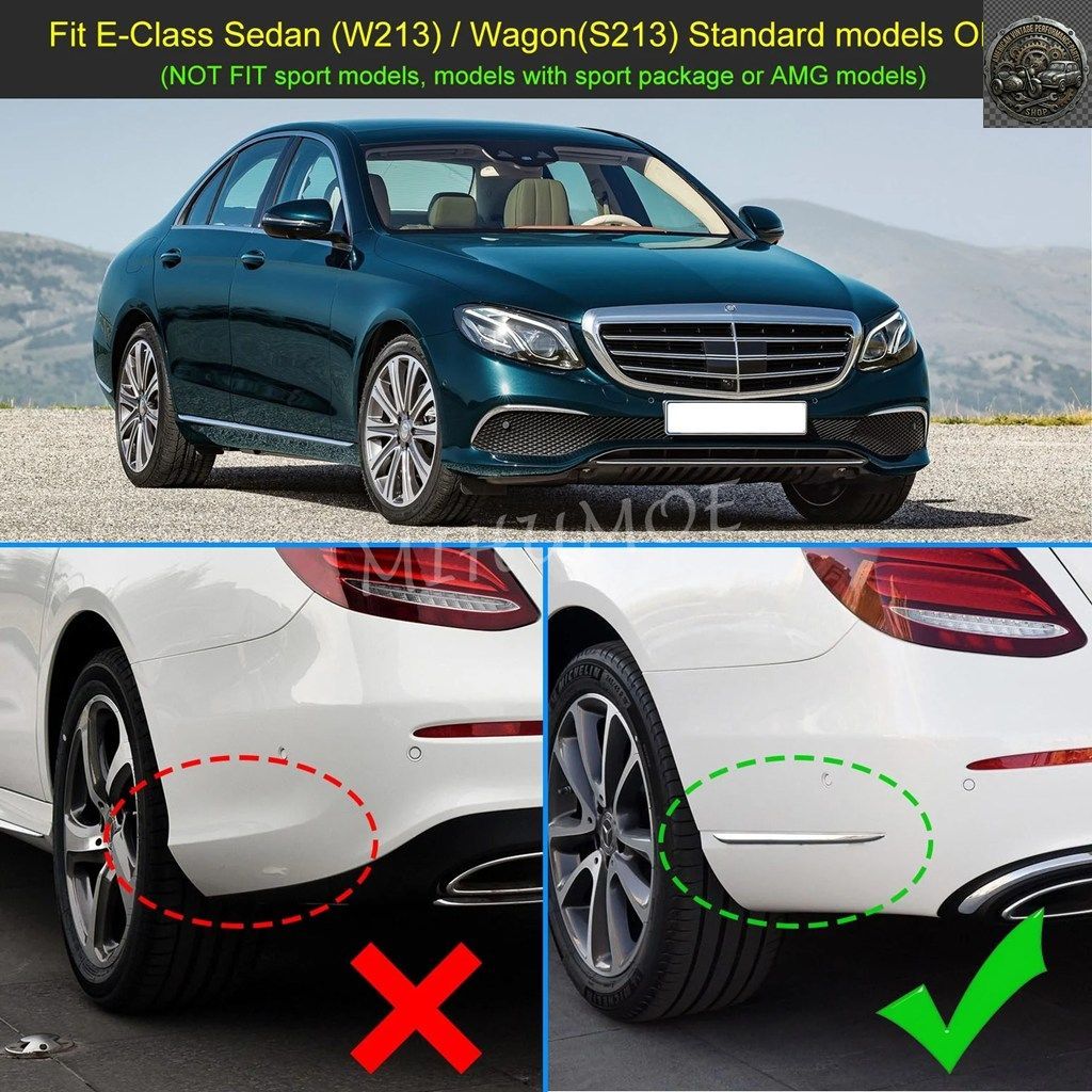 2017-2023年式メルセデスベンツEクラスセダン/ステーションワゴン用フェンダーマッドフラップ（泥除け）