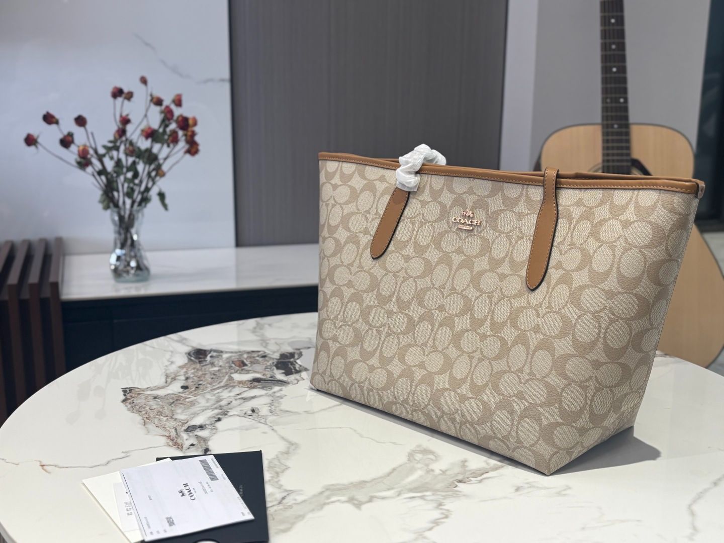 【今日特価】COACH City 33 Snap Tote Bag - コーチ City 33 吸扣トートバッグ