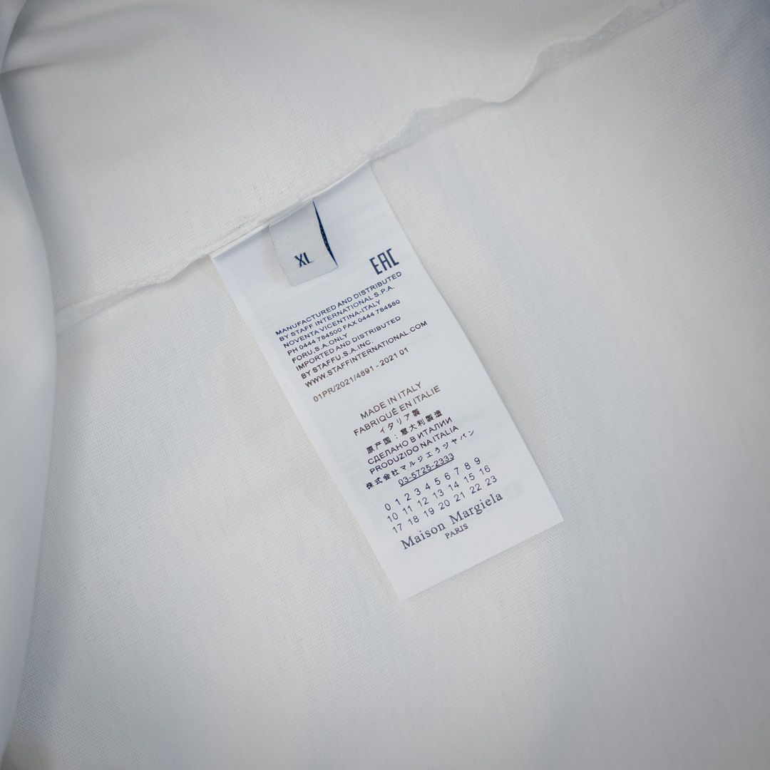 【今日特価】MaisonMargiela 25ss ナンバー 3 文字プリント T シャツ