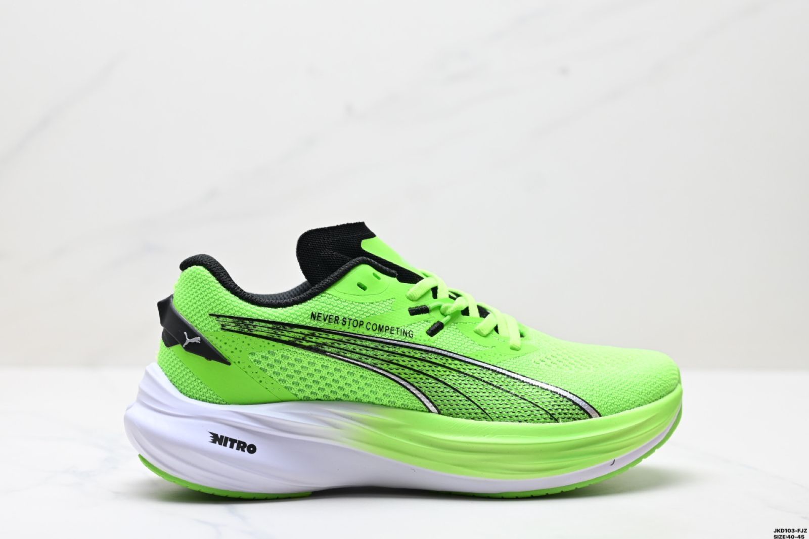 PUMA プーマ Deviate NITRO 3 デビエイト ナイトロ 3 クッショントレーニングランニングシューズ 通気性 快適 滑り止め 耐磨耗 カジュアルランニングシューズ-MM輸入1