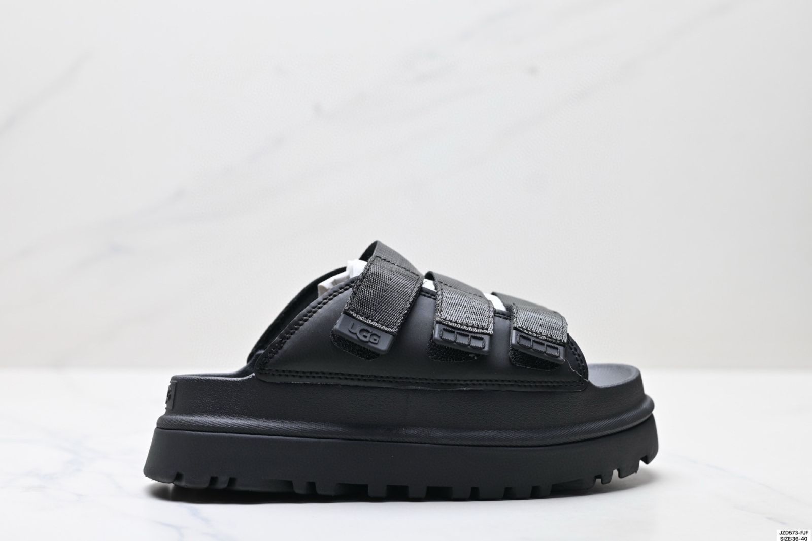 【今日特価】UGG 夏の新作 レディースゴールドシリーズ 厚底マジックテープ カジュアルスリッパ 送料無料 在庫限定セール価格！