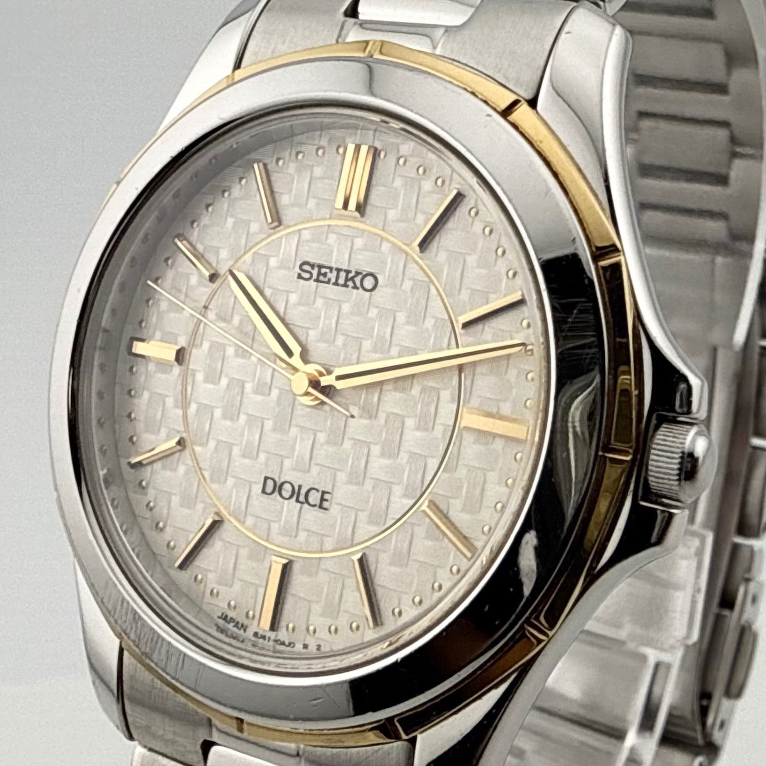 SEIKO 8J41-0AF1 セイコー DOLCE ドルチェ メンズ　腕時計 クォーツ 稼働品 電池交換済み 裏蓋刻印あり【R434】