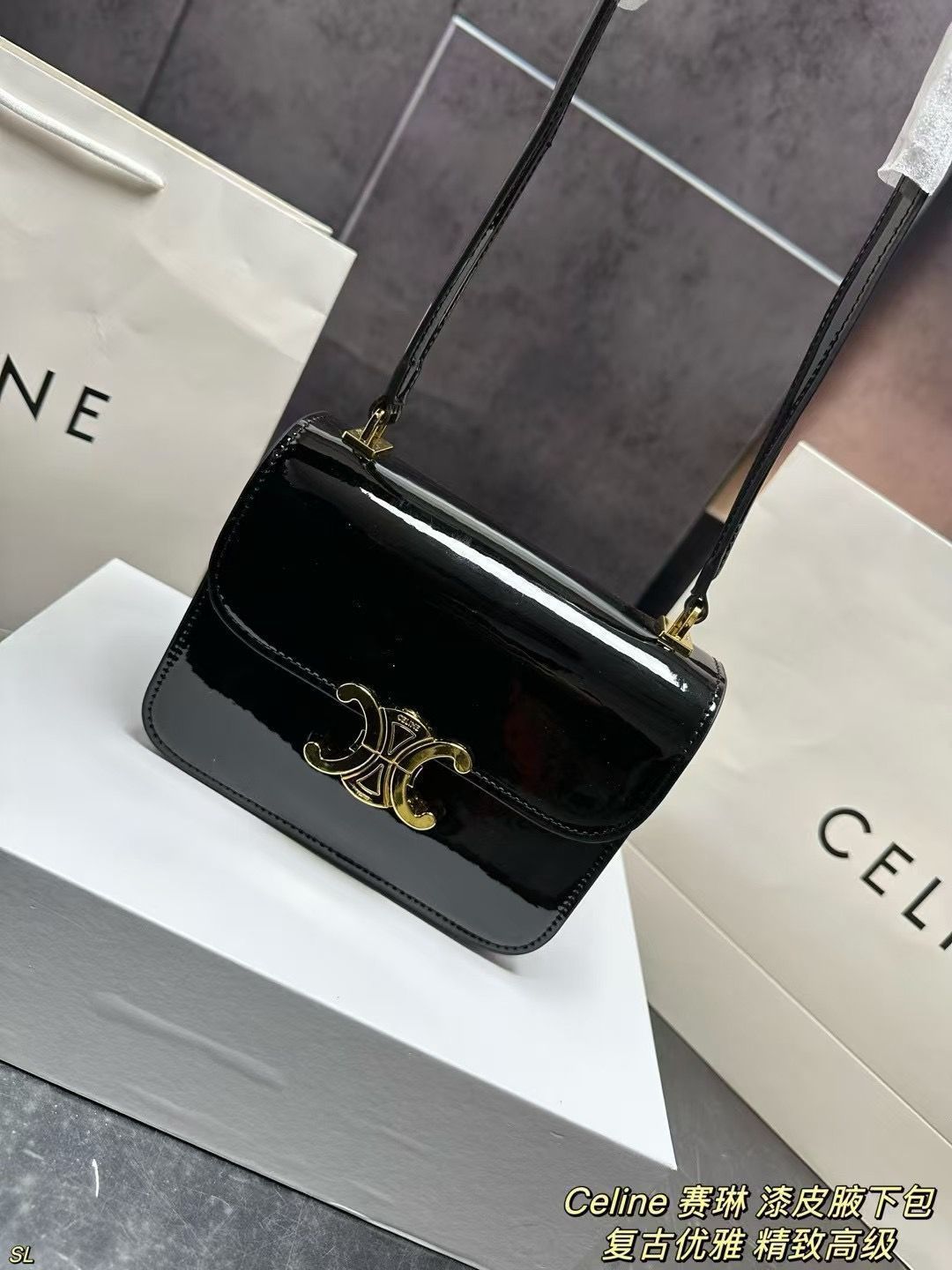 Celine セリーン ラッカー アンダーアーバッグ(ボックス付き) Celine セリーン ラッカー アンダーアーバッグ(ボックス付き)
