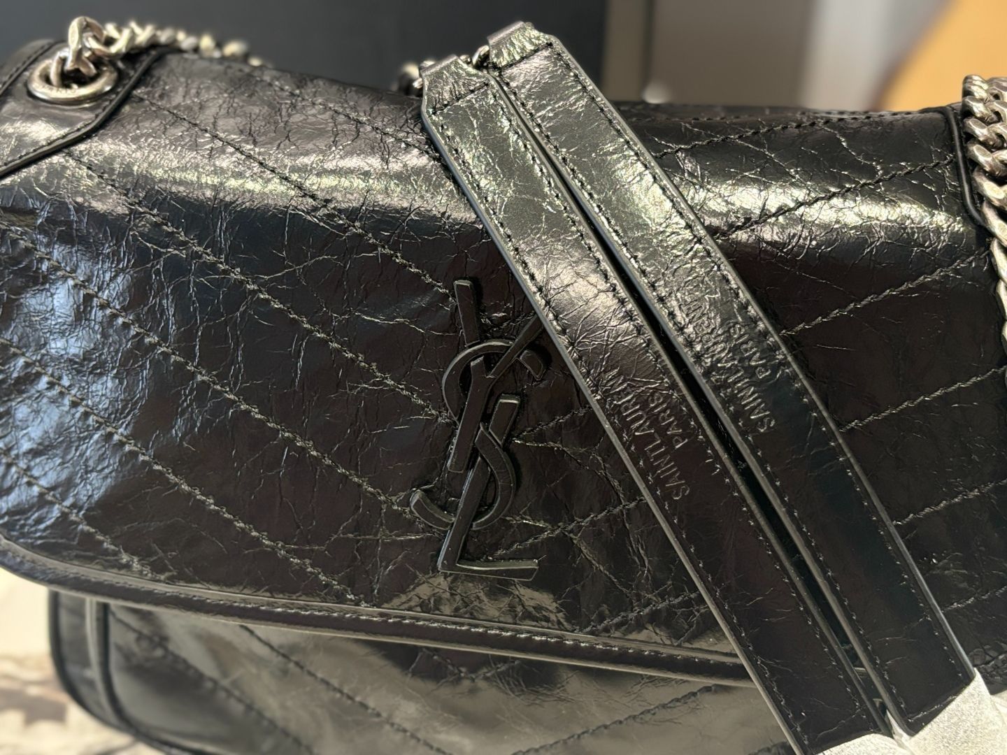 YSL Niki フルパッケージ付き サイズ：28×22cm（大）