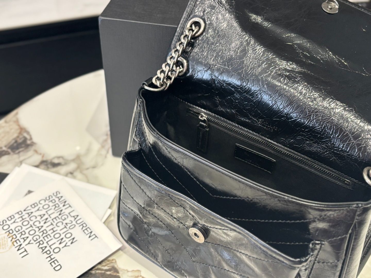 YSL Niki フルパッケージ付き サイズ：28×22cm（大）
