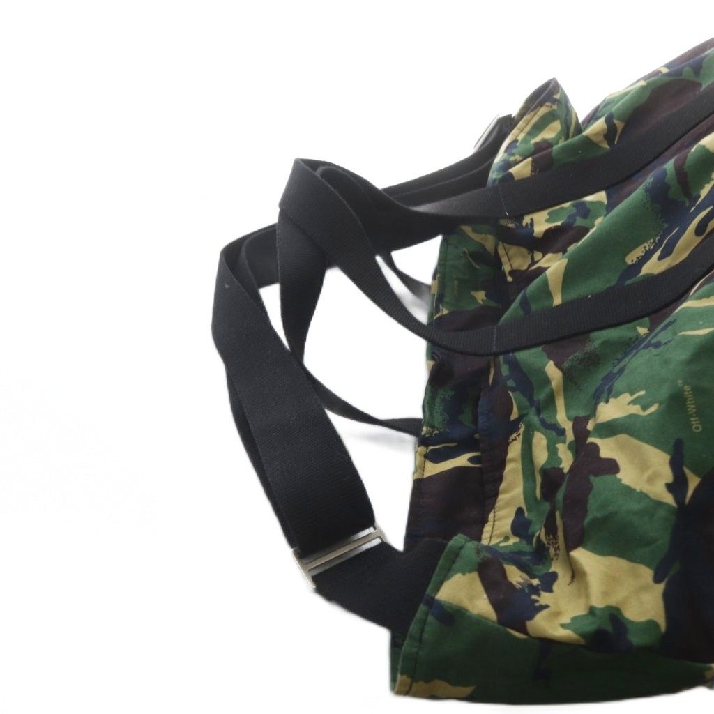 オフホワイト OFF WHITE トートバッグ ショルダーバッグ 2way カモフラ 迷彩柄 カーキ /YO3
