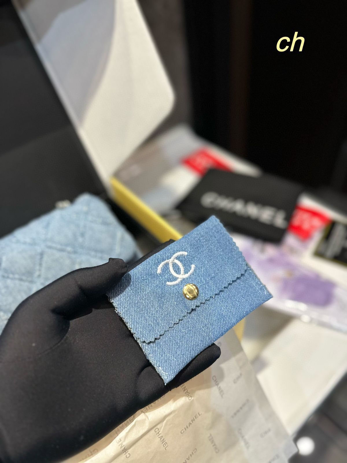 Chanel 今日特価！高版本デニムミニ CF ツーピースセット?送料無料！