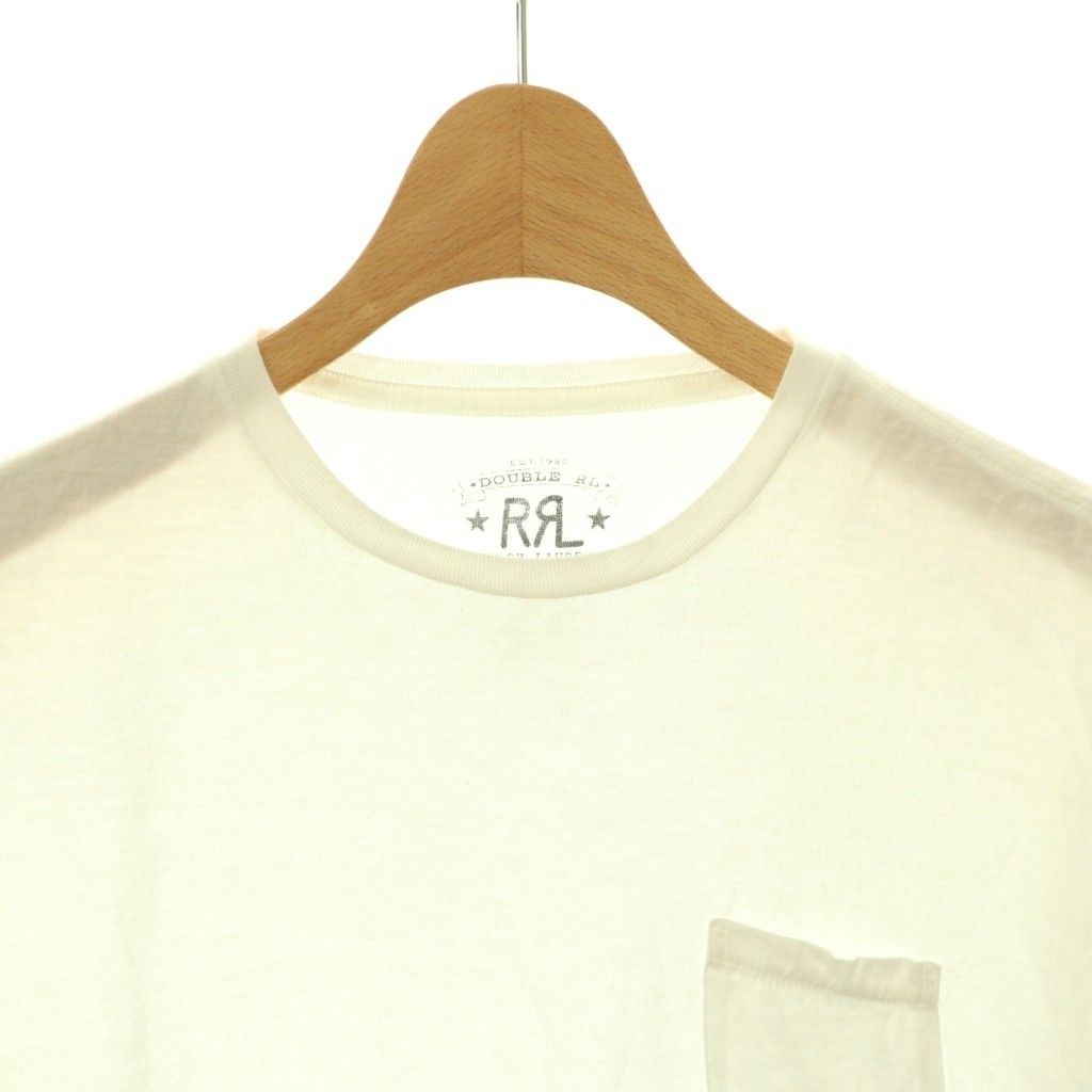 ダブルアールエル RRL バックロゴ刺繍ポケットTシャツ カットソー 半袖 
