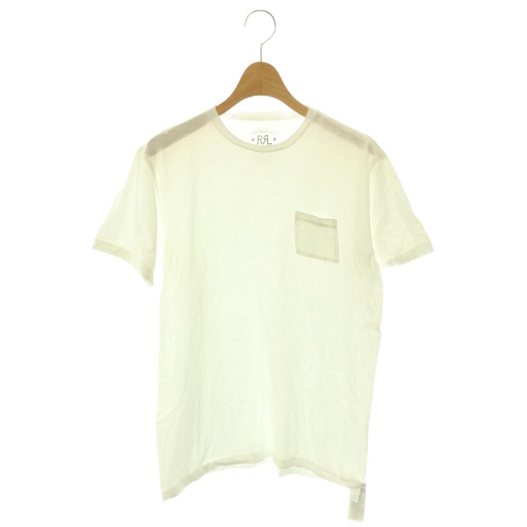 ダブルアールエル RRL バックロゴ刺繍ポケットTシャツ カットソー 半袖 