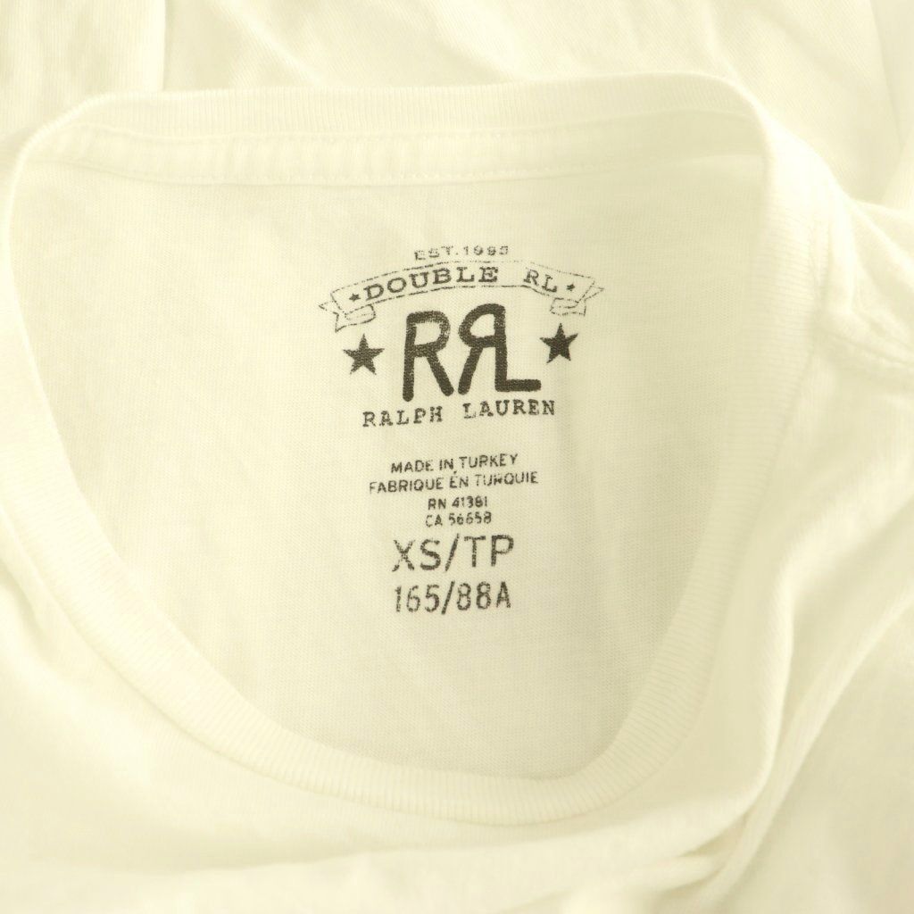ダブルアールエル RRL バックロゴ刺繍ポケットTシャツ カットソー 半袖 