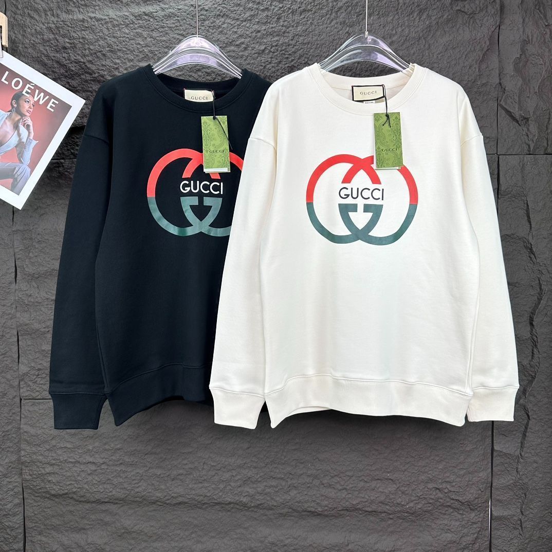 GUCCI 2025新作 ロゴプリント クルーネックスウェット [本日特価|新品未使用品]