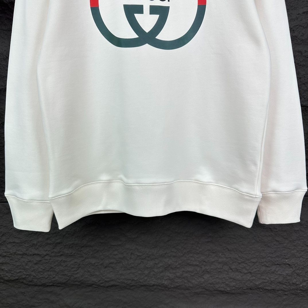GUCCI 2025新作 ロゴプリント クルーネックスウェット [本日特価|新品未使用品]