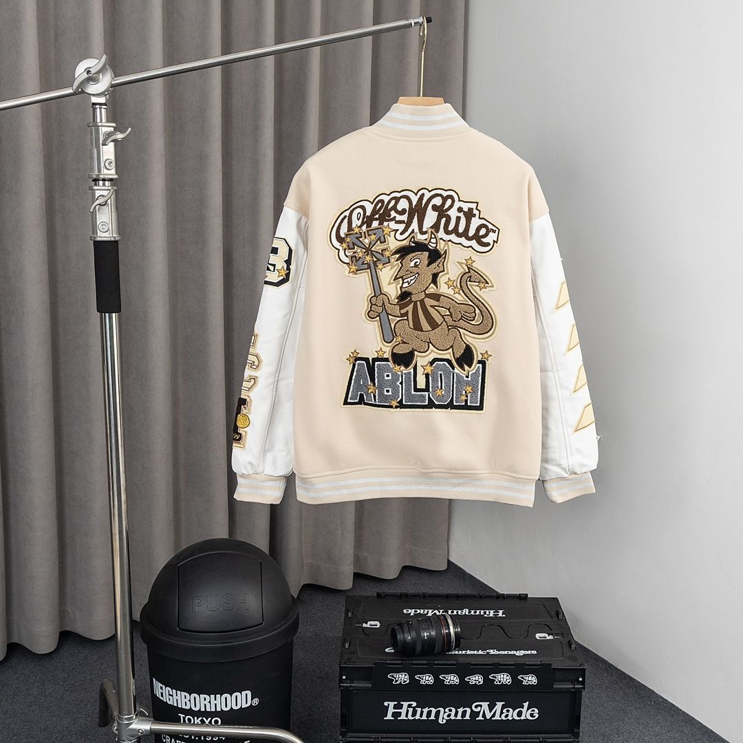 OFF-WHITE 2025 ベースボールジャケット [本日特価|新品未使用品]