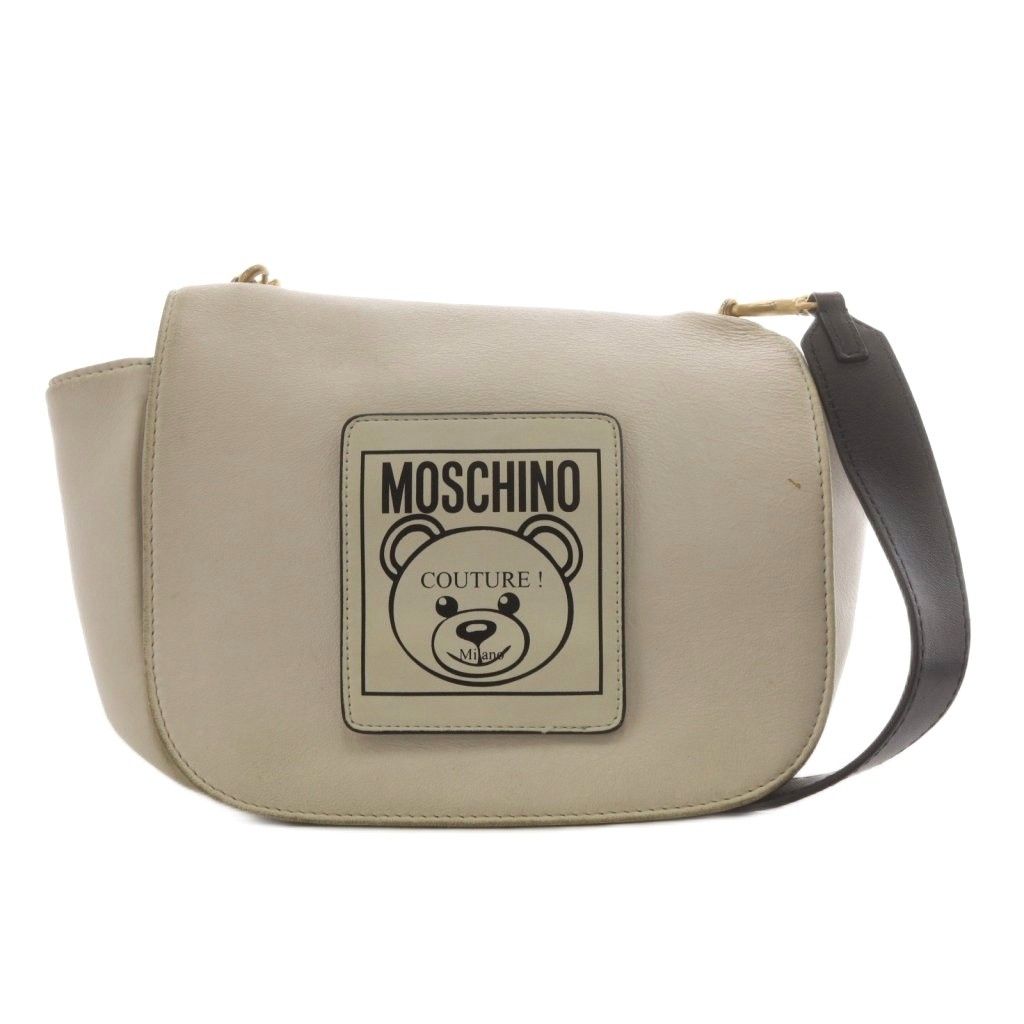 モスキーノ MOSCHINO ショルダーバッグ ロゴ 白 ホワイト /AN39 - メルカリ