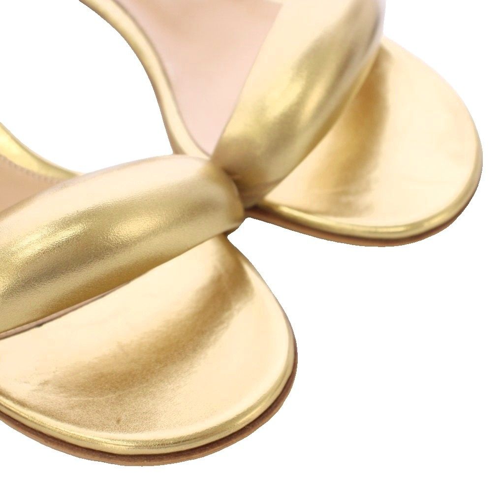 ジャンヴィトロッシ Gianvito Rossi BIJOUX MULE 55 サンダル ミュール レザー 37 ゴールド /TK ジャンヴィトロッシ Gianvito Rossi BIJOUX MULE 55 サンダル ミュール レザー 37 ゴールド /TK
