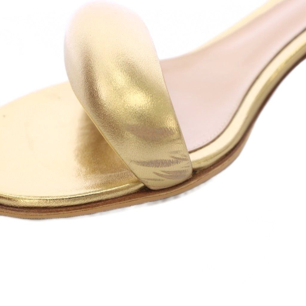 ジャンヴィトロッシ Gianvito Rossi BIJOUX MULE 55 サンダル ミュール レザー 37 ゴールド /TK ジャンヴィトロッシ Gianvito Rossi BIJOUX MULE 55 サンダル ミュール レザー 37 ゴールド /TK