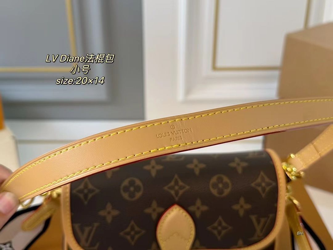 LVルイヴィトンDianeレトロなバゲットバッグ、ハンドバッグ、カメラバッグ、ハンドバッグ、、、リュックサック、ウエストポーチ、小銭入れ、手首バッグ、旅行バッグ、財布、ショルダーバッグ