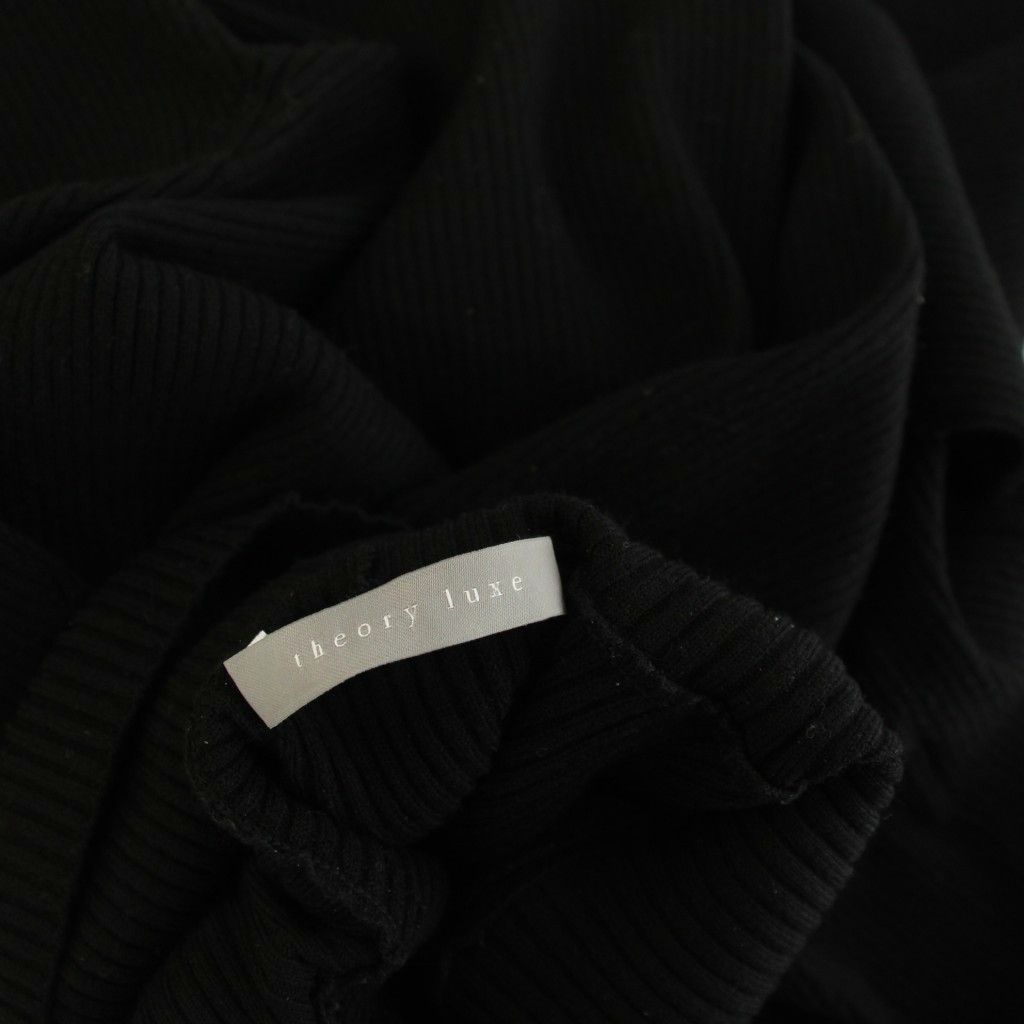 セオリーリュクス theory luxe 23AW SNOW JADE B セーター リブニット タートルネック 長袖 40 ブラック 03-3401723 /YM セオリーリュクス theory luxe 23AW SNOW JADE B セーター リブニット タートルネック 長袖 40 ブラック 03-3401723 /YM