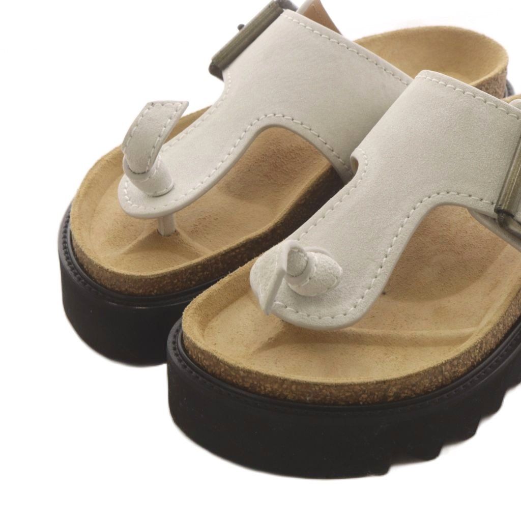 アクネ ストゥディオズ Acne Studios トングサンダル プラットフォーム スエード 36 グレー 22093570000610 /AN16