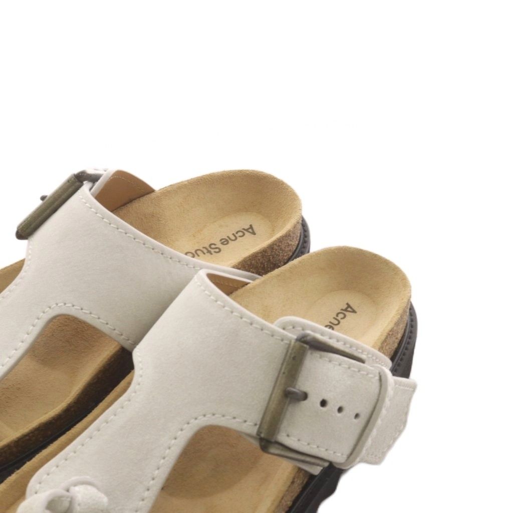 アクネ ストゥディオズ Acne Studios トングサンダル プラットフォーム スエード 36 グレー 22093570000610 /AN16
