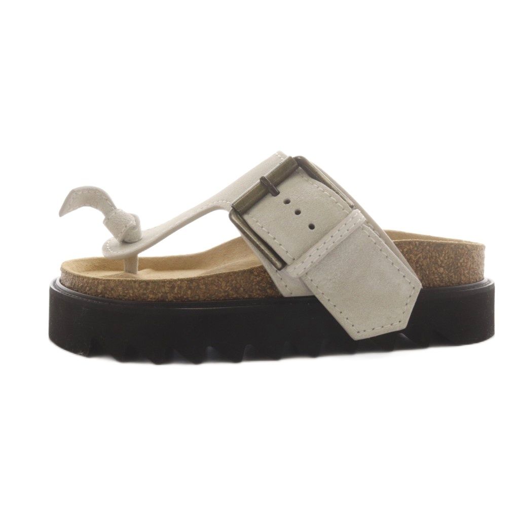 アクネ ストゥディオズ Acne Studios トングサンダル プラットフォーム スエード 36 グレー 22093570000610 /AN16