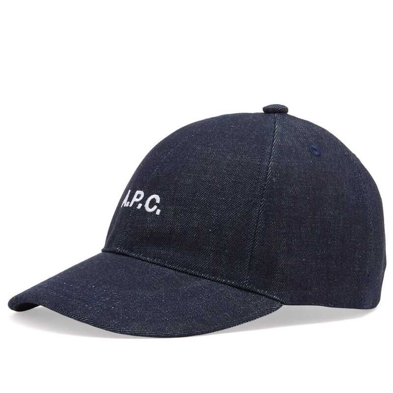 アーペーセー メンズ アクセサリー 帽子 キャップ ロゴ APC Charlie Logo Cap Indigo インディゴ