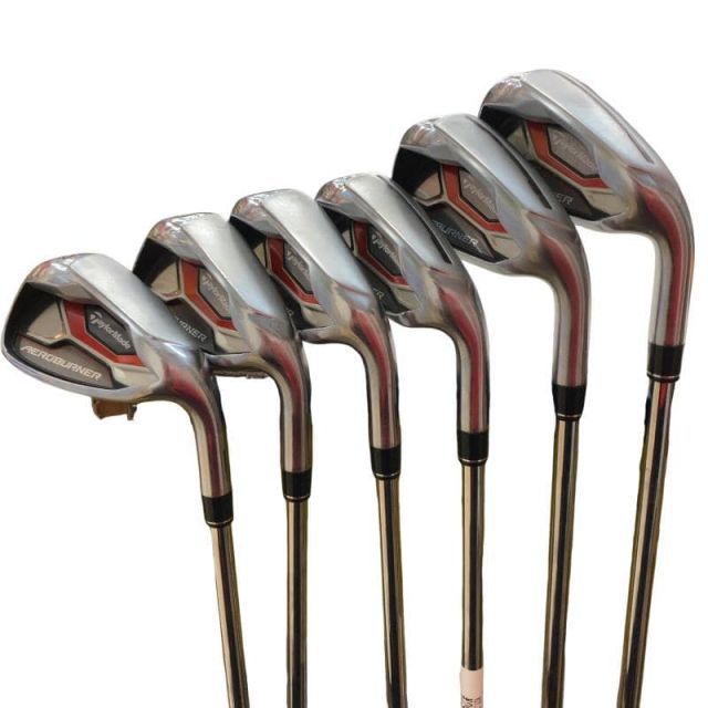 【中古】 テーラーメイド AERO BURNER 6S アイアンセット IR KBS C-TAPER 90 (フレックスS) メンズ 男性用 右利き 右用 Cランク ゴルフクラブ
