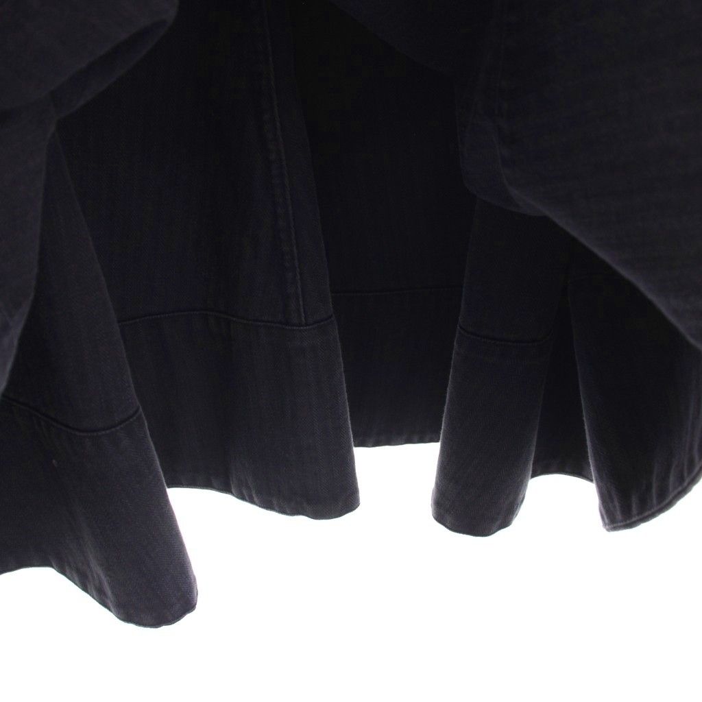 マディソンブルー MADISONBLUE 23AW PANEL FLARE SK HERRINGBONE パネルフレアスカート ヘリボーン ロング 1 S 紫 MB221-6016 /YM
