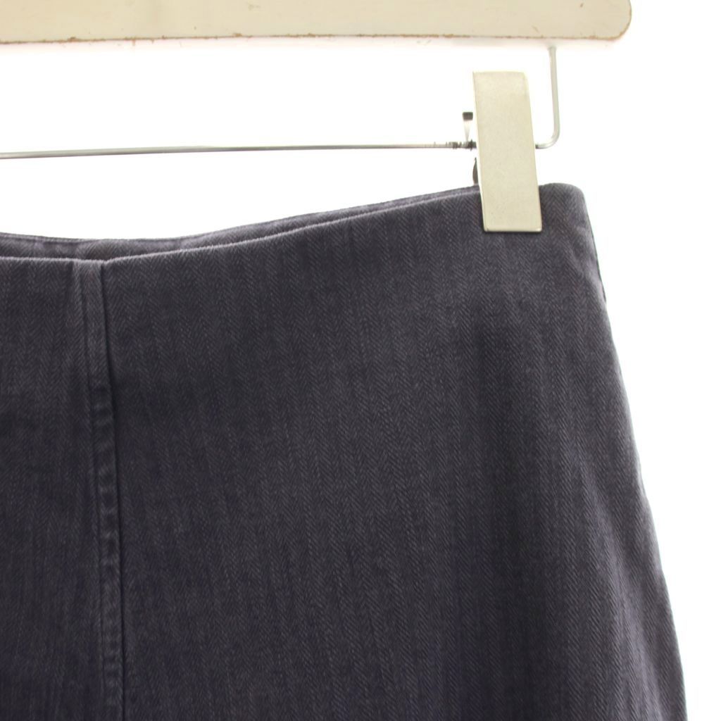 マディソンブルー MADISONBLUE 23AW PANEL FLARE SK HERRINGBONE パネルフレアスカート ヘリボーン ロング 1 S 紫 MB221-6016 /YM