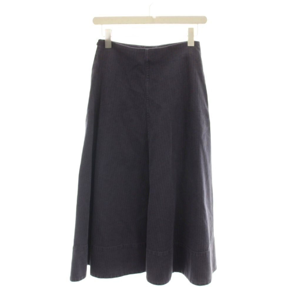 マディソンブルー MADISONBLUE 23AW PANEL FLARE SK HERRINGBONE パネルフレアスカート ヘリボーン ロング 1 S 紫 MB221-6016 /YM