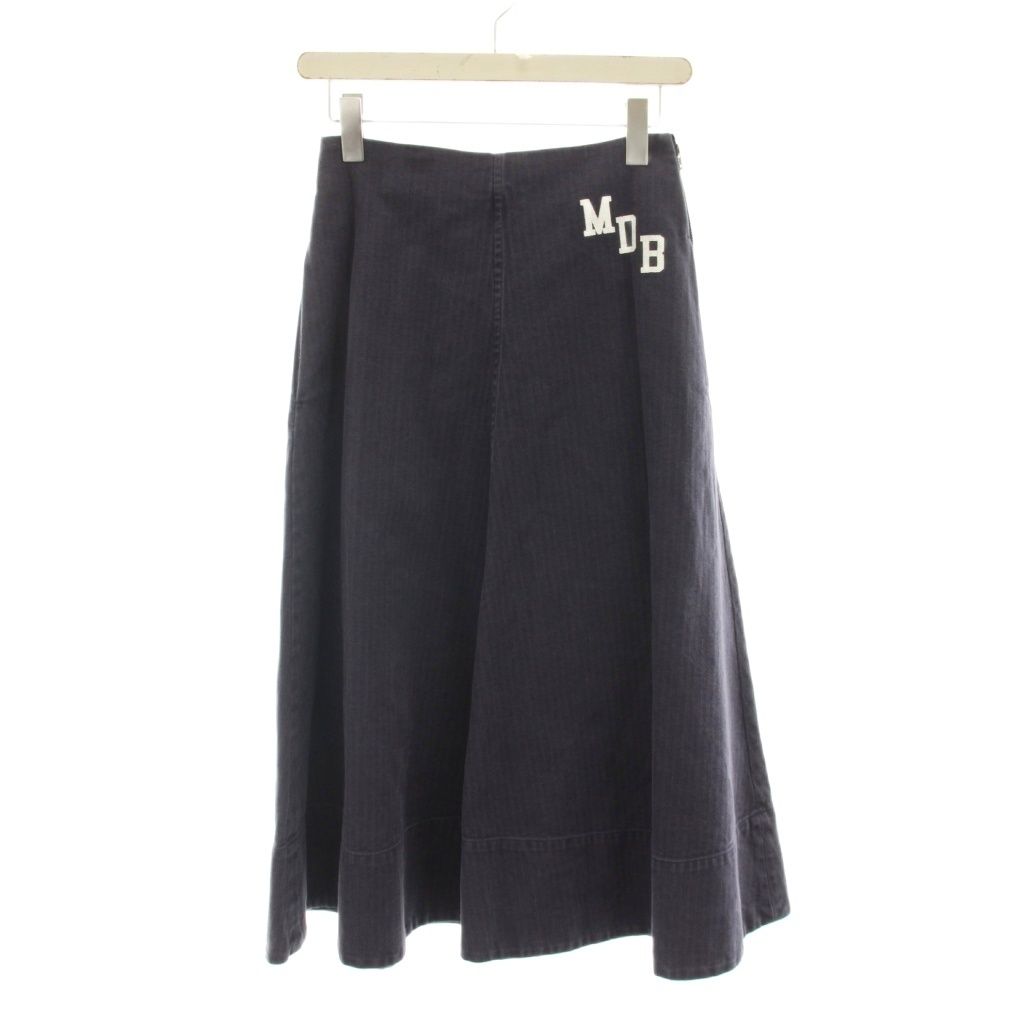 マディソンブルー MADISONBLUE 23AW PANEL FLARE SK HERRINGBONE パネルフレアスカート ヘリボーン ロング 1 S 紫 MB221-6016 /YM