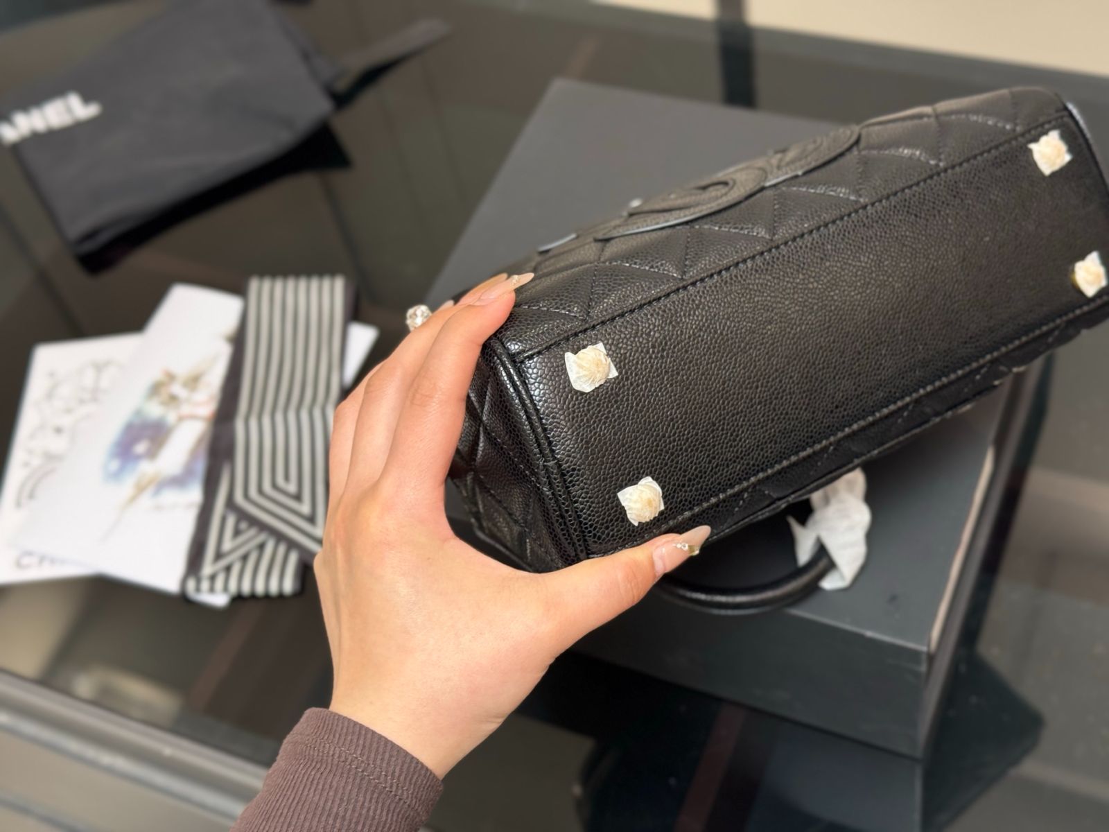 【今日特価】Chanel Vintage Bowling Bag - ヴィンテージ ボーリングバッグ