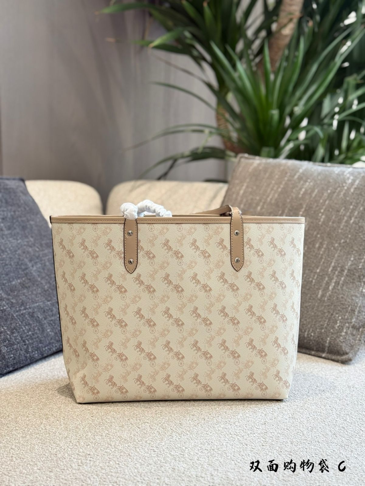 【今日特価】High-Quality COACH Double-Sided Tote Bag - 高品質 コーチ ダブルサイド トートバッグ