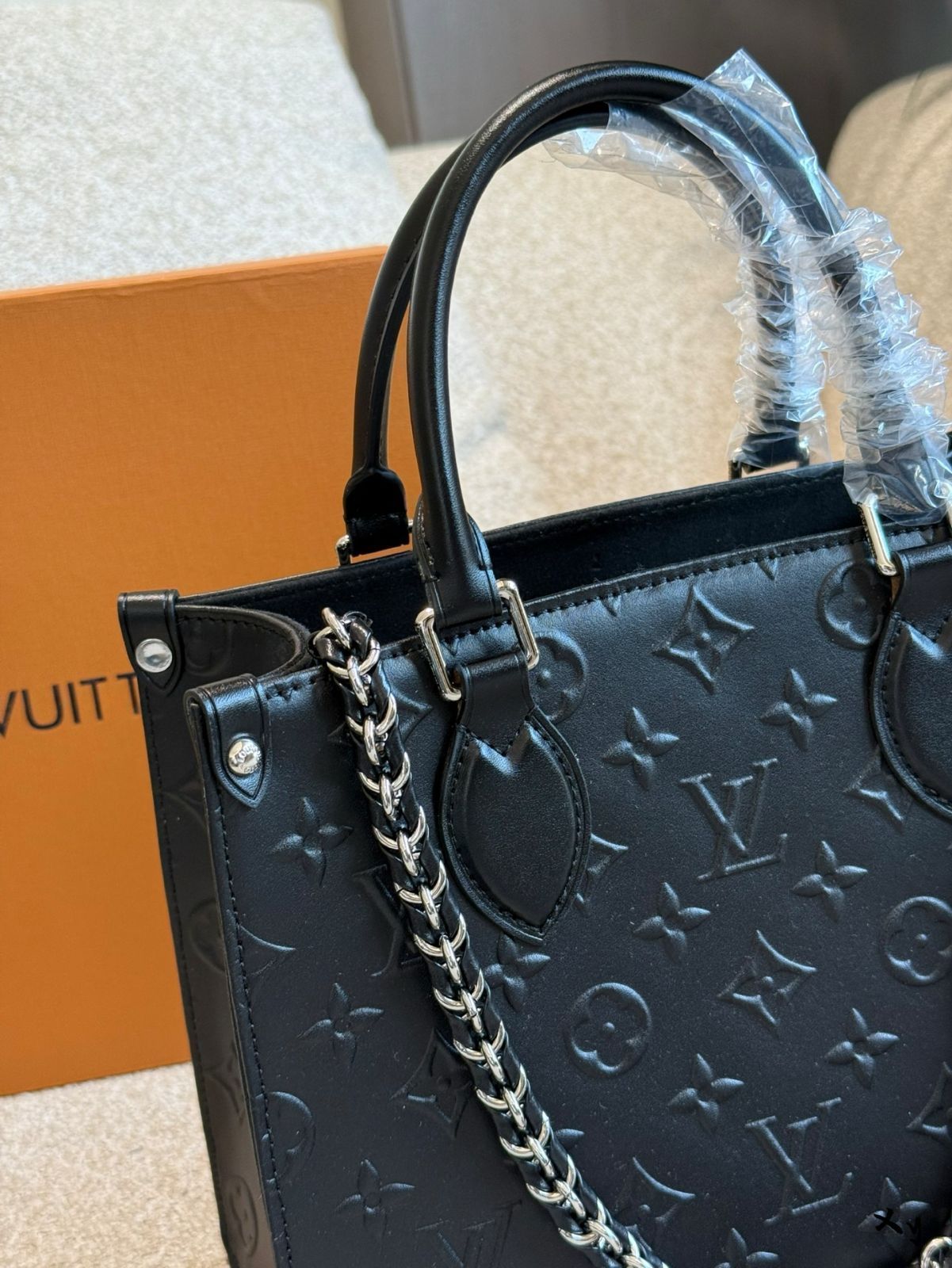 【今日特価】LV Onthego Black Small Tote Bag - ルイ・ヴィトン オンザゴー ブラック スモール トートバッグ