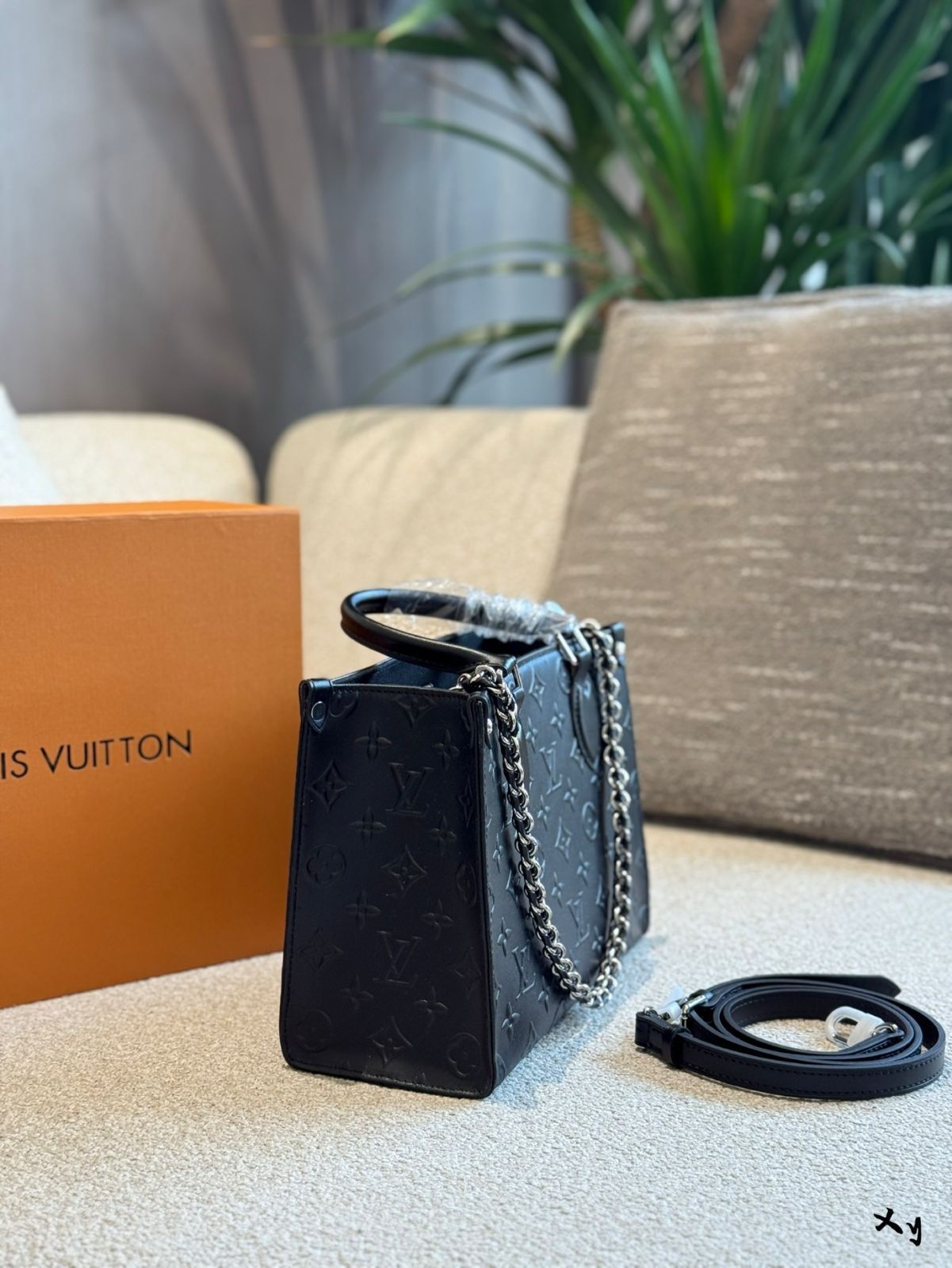 【今日特価】LV Onthego Black Small Tote Bag - ルイ・ヴィトン オンザゴー ブラック スモール トートバッグ