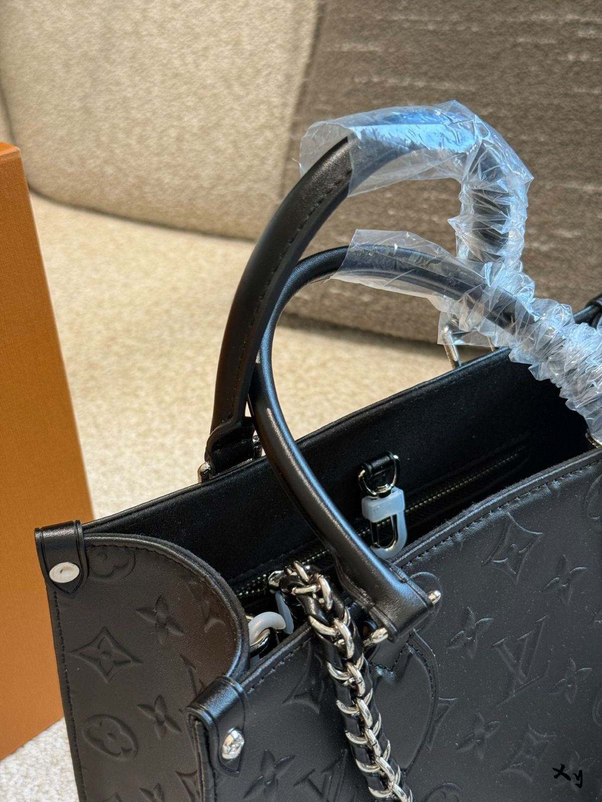 【今日特価】LV Onthego Black Small Tote Bag - ルイ・ヴィトン オンザゴー ブラック スモール トートバッグ