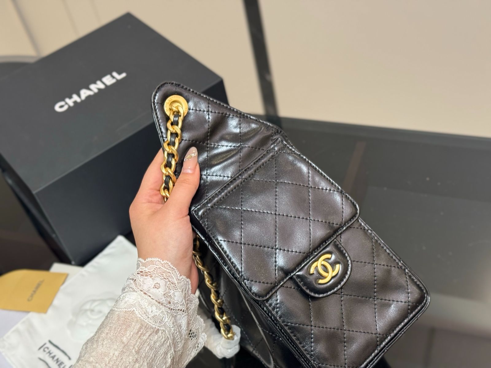 【今日特価】Chanel 25bag Small Hobo 25s オイルレザー ホボバッグ