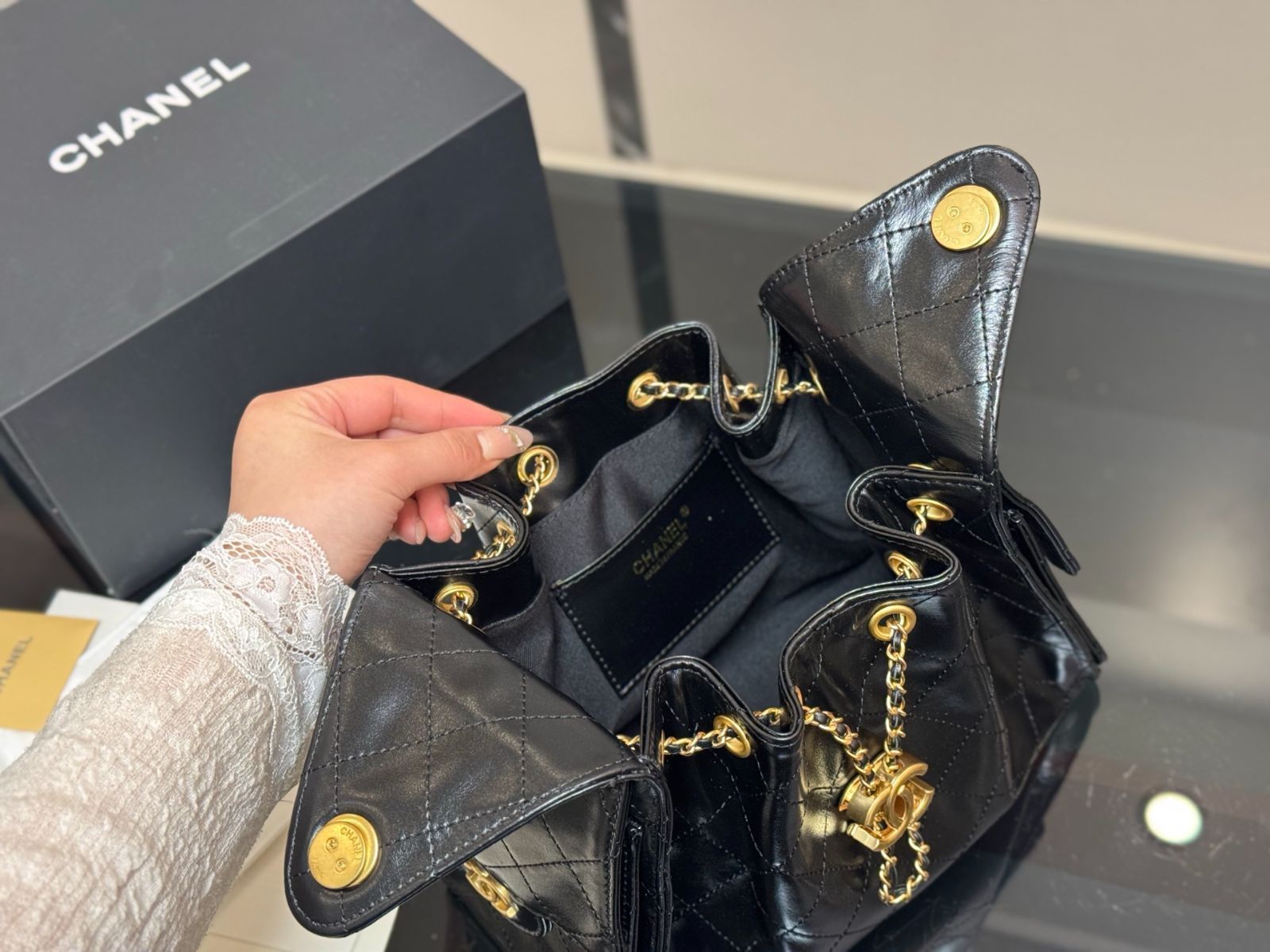 【今日特価】Chanel 25bag Small Hobo 25s オイルレザー ホボバッグ
