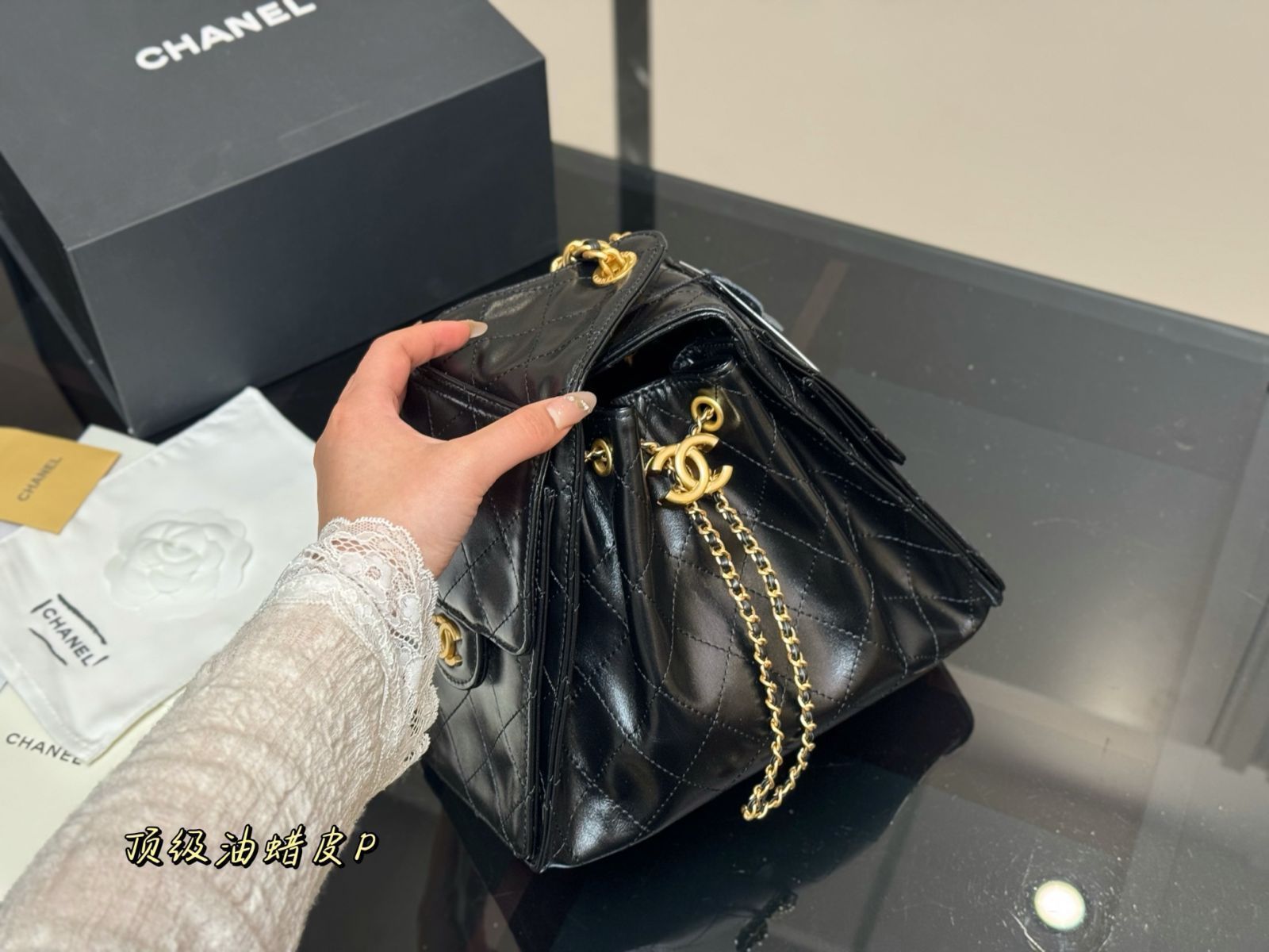 【今日特価】Chanel 25bag Small Hobo 25s オイルレザー ホボバッグ