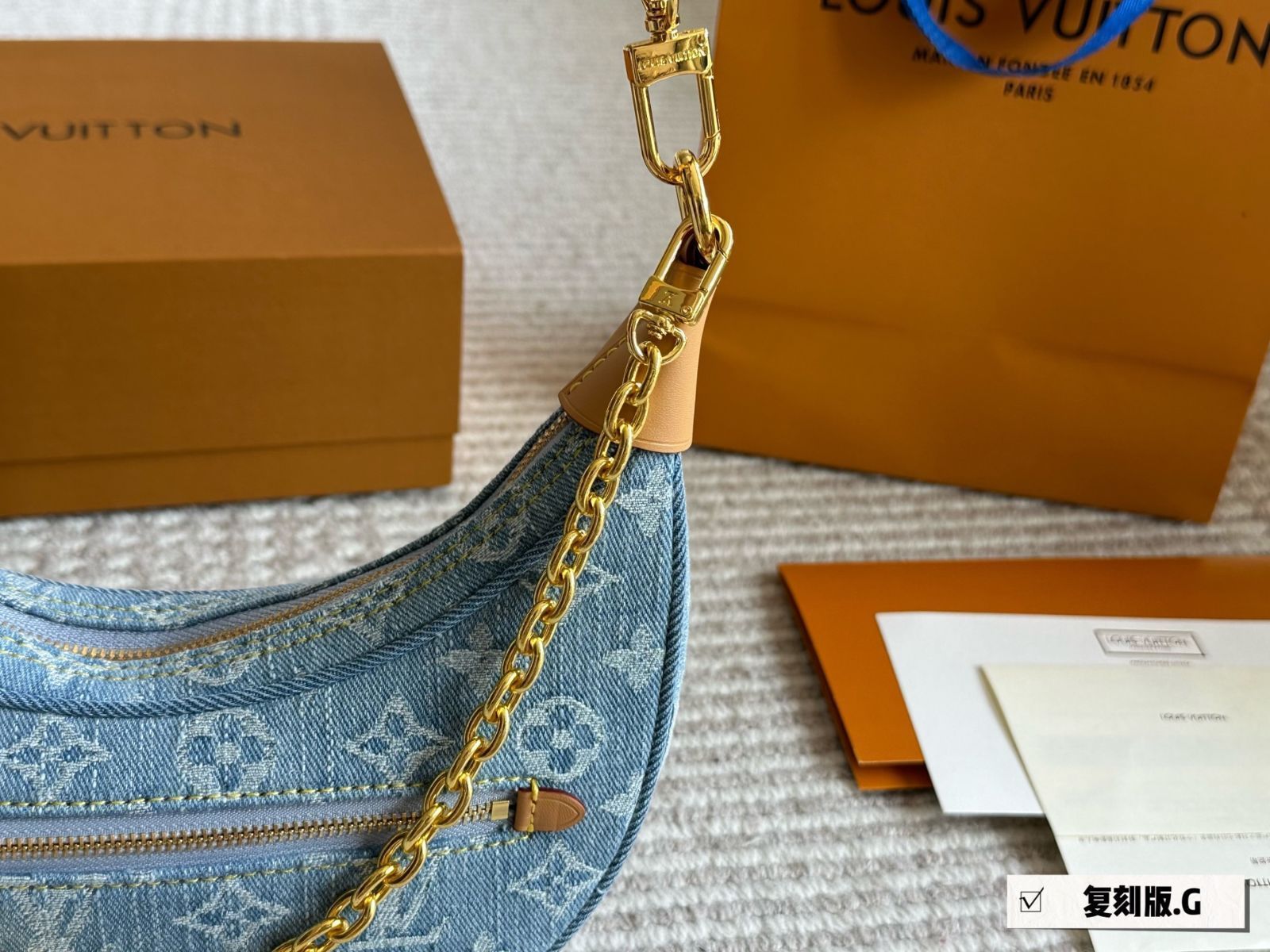 【今日特価】L Brand Denim Underarm Bag ラブランド デニム アンダーアームバッグ