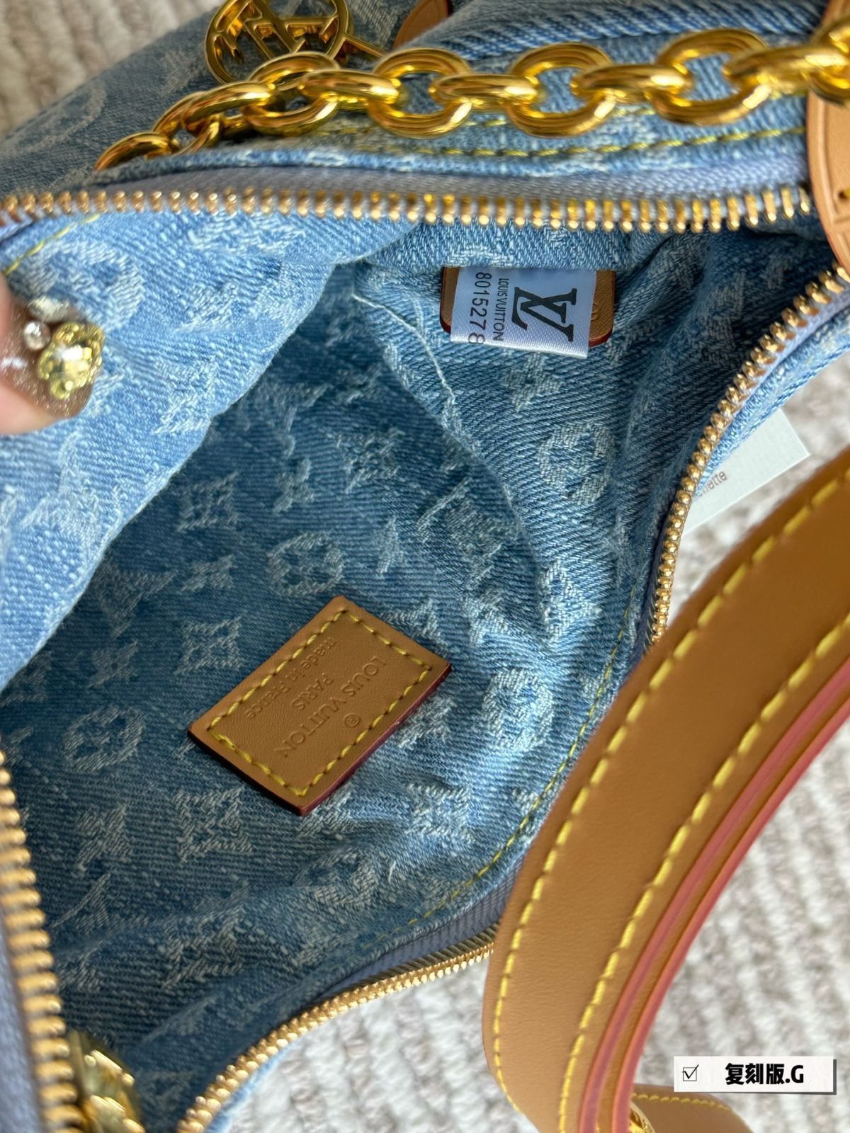 【今日特価】L Brand Denim Underarm Bag ラブランド デニム アンダーアームバッグ