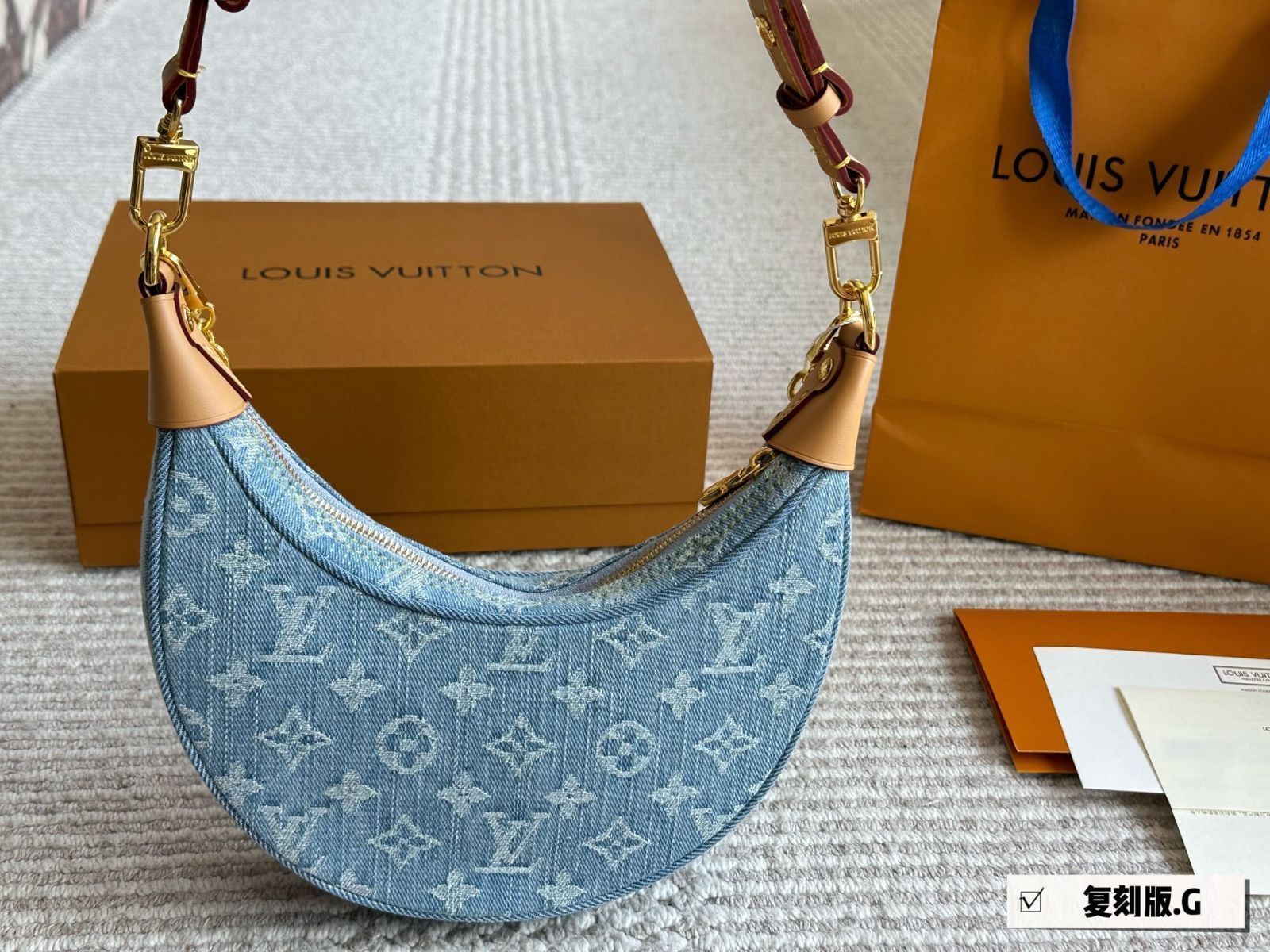 【今日特価】L Brand Denim Underarm Bag ラブランド デニム アンダーアームバッグ