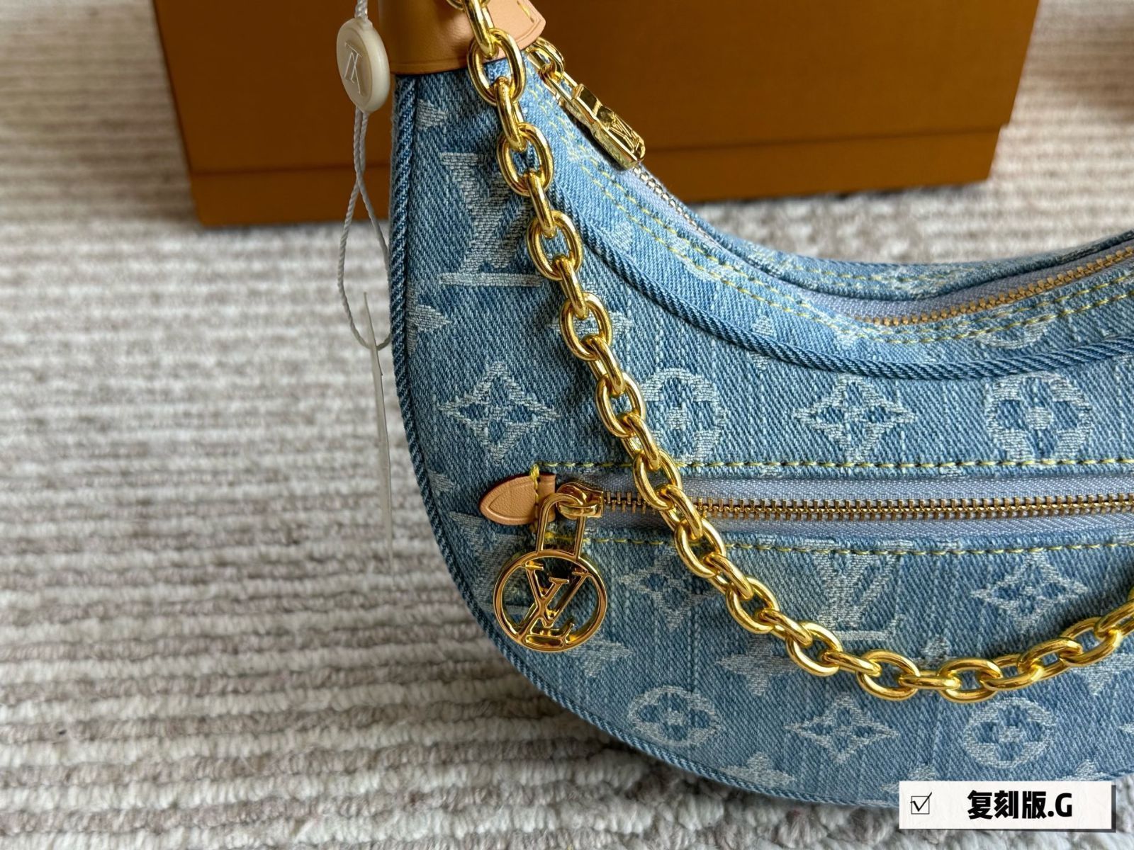 【今日特価】L Brand Denim Underarm Bag ラブランド デニム アンダーアームバッグ