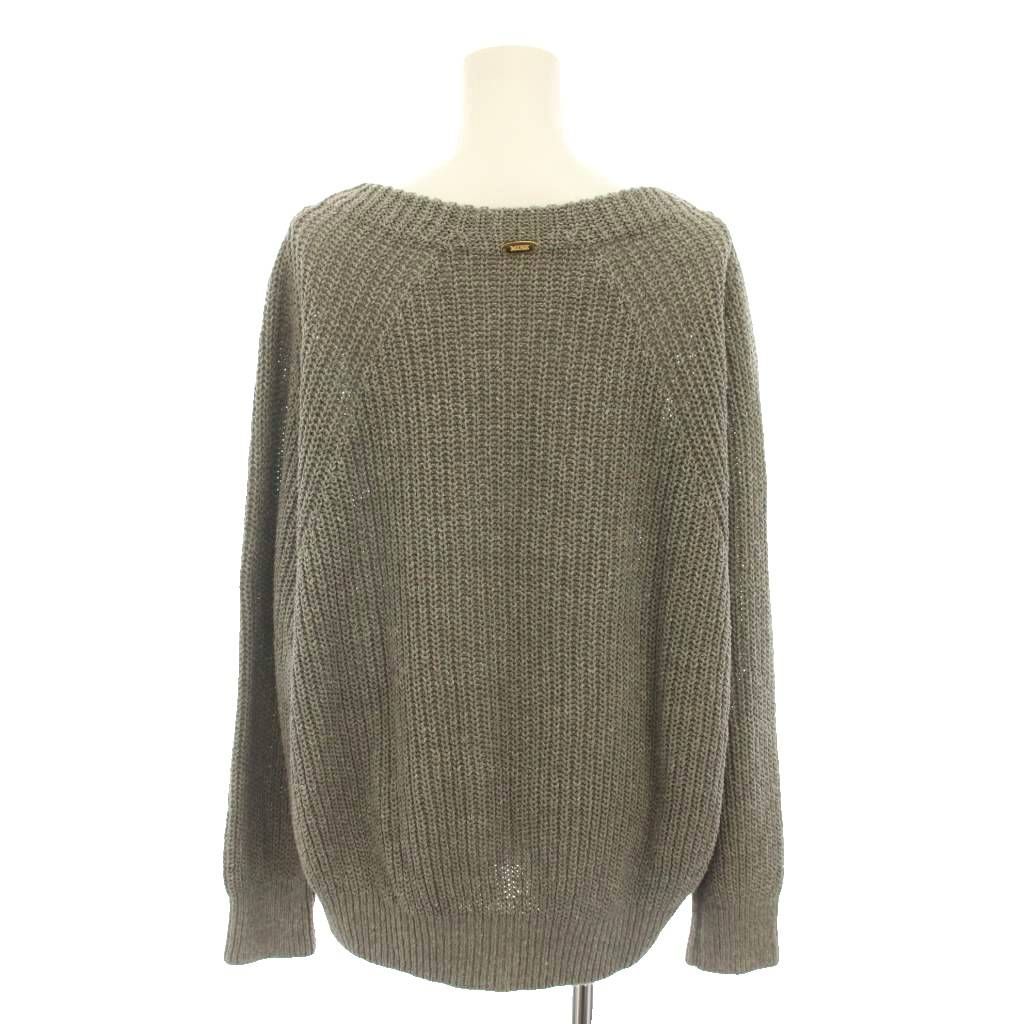 ミューズ ドゥーズィエム クラス MUSE de Deuxieme Classe リリーリネン Lily Linen アゼ プルオーバー ニット セーター クルーネック 長袖 絹 シルク 麻 リネン混 グレー 25080500409010 /YT
