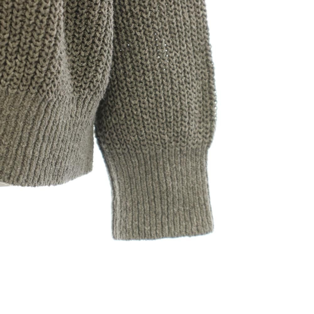 ミューズ ドゥーズィエム クラス MUSE de Deuxieme Classe リリーリネン Lily Linen アゼ プルオーバー ニット セーター クルーネック 長袖 絹 シルク 麻 リネン混 グレー 25080500409010 /YT