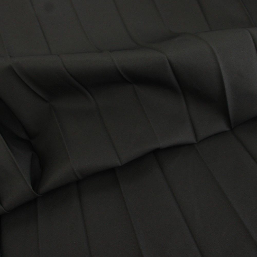 ナゴンスタンス nagonstans 22SS ウォータープルーフ water proof タフタ ワイド wideプリーツスカート ロング イージー ウエストゴム リボン M 黒 ブラック 470FS231-0600 /YT